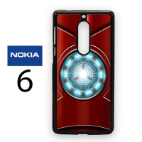Casing Nokia 6 Iron Man Heart Hard Case Custom