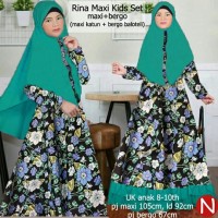 Baju Muslim Anak Rina Maxi Kids Katun Tebal /Agen Dropship Ter AHC3468