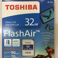 TOSHIBA FLASH AIR 32GB SD CARD WIFI WIRELESS MEMORY KAMERA AIR32GB ORI