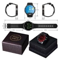 KINGWEAR KW88 3G Android 5.1 Smartwatch Phone Red-Silver