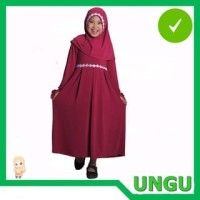 Turun Harga BABY-OS - Baju Gamis Muslim Anak Perempuan Polos Ungu Ter