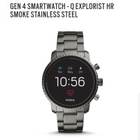 FOSSIL Q SMARTWATCH EXPLORIST HR SMOKEY GEN 4 // FTW4012