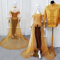KEBAYA EKOR COUPLE BAJU PENGANTIN FREE ROK,KAMISOL&SELOP SEPASANG