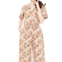 Batik Flike Store Jumpsuit Wanita Jumpsuit Cloudy Brown