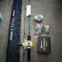 Paket Reel Bait Casting Maguro Dan Joran Bait Casting Shimano NASCI