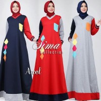 Jual axel maxi dress muslim/gamis abaya kaos/grosir baju hijab bandung Murah