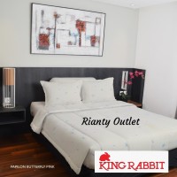Bed Cover King Rabbit - Single 140 - Butterfly Pink