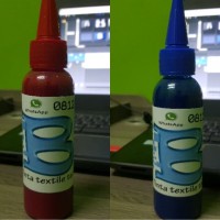 tinta textile merah dan biru 100 ml for printer DTG