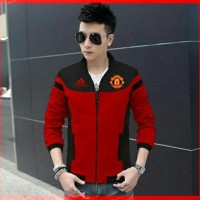 Jaket Casual Adidas MU Red Black ORI