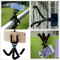 PAKET Fleksibel Gorilla Pod Spider Flexible Mini Tripod Plus Holder HP