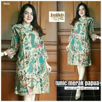 Tunik Merak Papua Atasan Batik pesta kantor