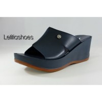 Sandal Wedges Wanita Savory Original GE 147 Navy