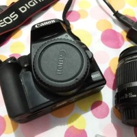 New Canon 1000d kit + lensa 18-55mm - kondisi normal