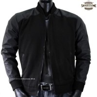 Jaket Kulit Pria Bomber JB-01 Varsity AL Ghazali Ariel Boy Korea