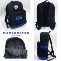 Tas Manchester City Backpack Slot Laptop Logo Bordir