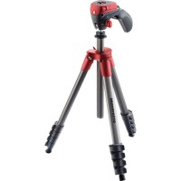 Tripod Kamera Terbaik Manfrotto MKCOMPACTACN RD Compact Action Red