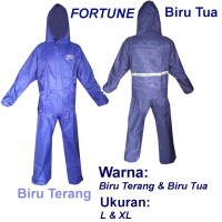 Fortune Jas Hujan Stelan Jaket Celana Parasut Taslan Bahan Seperti