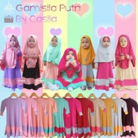 Gamis Anak Perempuan Kombinasi Warna Gamisila Putri Casila Size 2