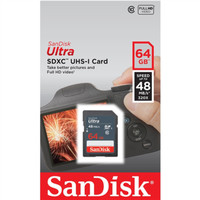 Sandisk SDHC Ultra 64GB 48MB/s | Memory Kamera SD Card 64 GB Class 10