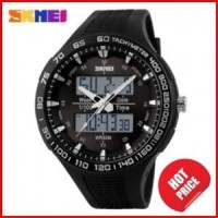 SKMEI Jam Tangan Analog Digital Pria AD1066 Warna Putih Berkualitas