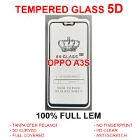 Oppo A3S full screen guard anti gores kaca 3D 4D TEMPERED GLASS 5D