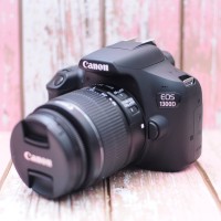 Kamera DSLR Canon 1300d Plus Lensa Komplit Mulus