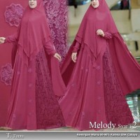 Baju Gamis Pesta Remaja Wisuda Brokat Brukat Busui Warna Fanta