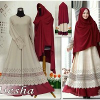 Jual Gamis Maxmara Aiesha Maroon Syar'i Murah