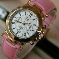 Jam Tangan Wanita GC Date Crono Actif Kw Super Leather Barang Oke