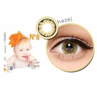 X2 ice N8,Brown,big eyes 16.00 mm, softlens normal s/d minus 6.00