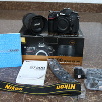 Nikon d7200 kit lensa 18-105mm sc cuma 3xxx-an Likenew.