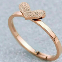 Cincin gold hati size 18 kadar emas 50%