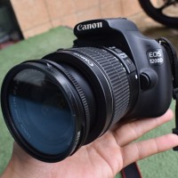Canon 1200d + lensa fix 50mm yongnuo fullset mulus kamera