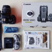 Kamera Canon 1200D 1200 D & Lensa Kit EF-S 18-55mm III Istimewa SC Low
