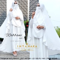 GAMIS SYARI RABBANI PUTIH | Gamis Polos Wolvis Haji Umroh