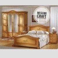Kamar set dipan tempat tidur jati lemari pakaian nakas mebel Jepara