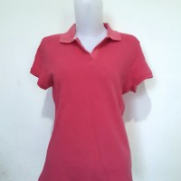 Kaos Wanita - Polo Shirt - T-shirt - Giordano - Pink Berkualitas