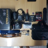 Kamera DSLR + Lensa Nikon D7000 18-105 VR Kit 100%