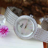 Jam tangan wanita Merk Christian Dior type AL 8623 stainless