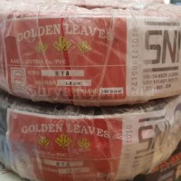 New Kabel Kawat Tunggal NYA 1 x 1,5 MM Golden Leaves GL Cap Daun