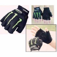 Sarung Tangan Motor Half Finger Monster Energy Murah