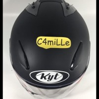 New Stock . . . Helm Kyt Dj Maru Polos Hitam Dop U002F Black Doff