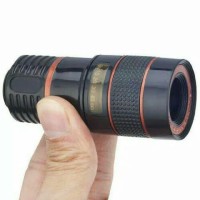 Jual Lensa Telezoom Telescope 8x For HP Smartphone Tele Zoom Jepit Focus Murah