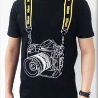 Kaos Nikon Photography, Kaos Distro Pria Bahan Bagus tapi Harga Murah