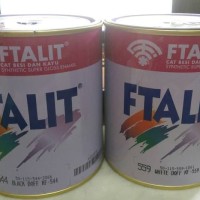 CAT MINYAK FTALIT BESI KAYU PUTIH / HITAM DOFF / CAT KANSAI 1 KG