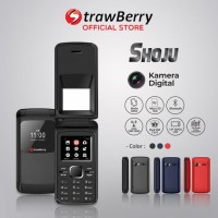 Strawberry Shoju | Handphone Flip Hp Murah Kamera Digital Bluetooth -