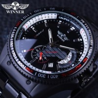 PROMO winner Olahraga pria jam tangan mekanik retro klasik
