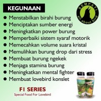 F1 SERIES KONSLET PAKAN LOMBA BURUNG LOVEBIRD
