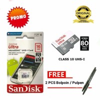 Kartu Memori Hp memory card micro sd 16 gb SanDisk Class 10