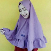 Jual PAKAIAN MUSLIM KHIMAR REMPEL NO PET / JILBAB INSTAN REMPEL FASHION Murah